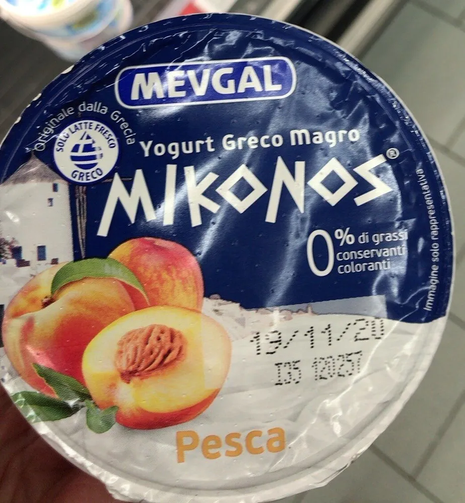 Yogurt greco magro pesca