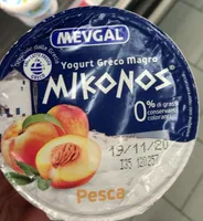 Yogurt greco magro pesca
