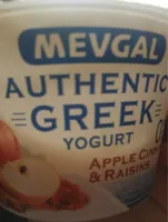 Authentic greek yogurt apple cinnamon and raisins