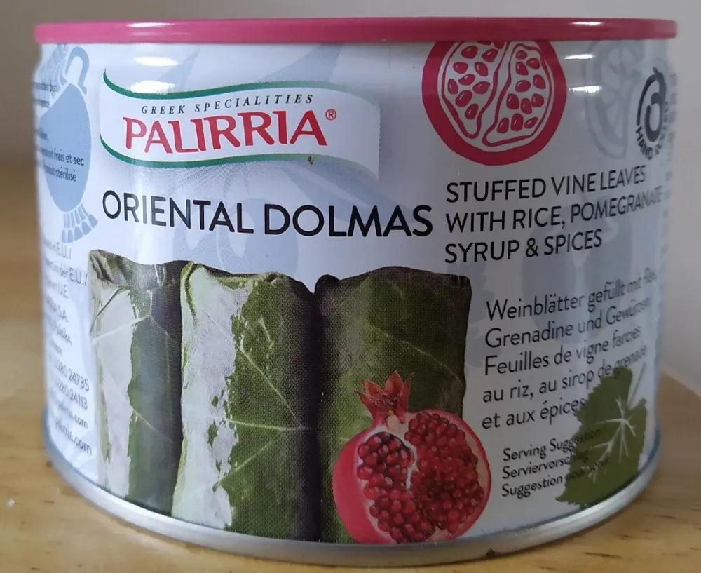 ORIENTAL DOLMAS Stuffed vine leaves