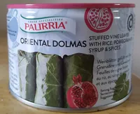 ORIENTAL DOLMAS Stuffed vine leaves