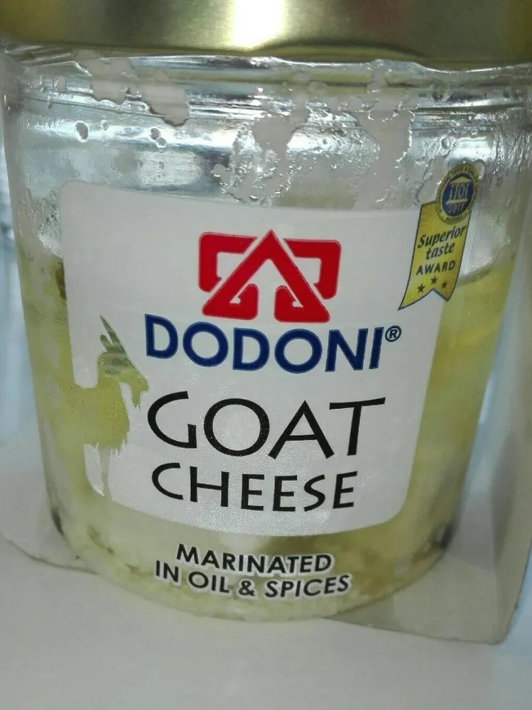 Goat cheese marinated in oil and spices