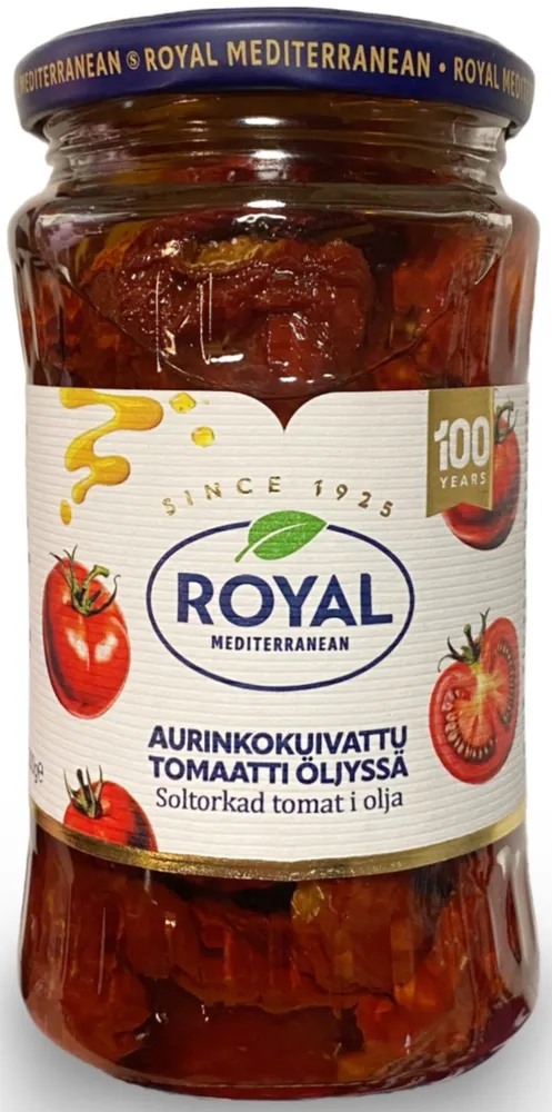 Aurinkokuivattu tomaatti öljyssä