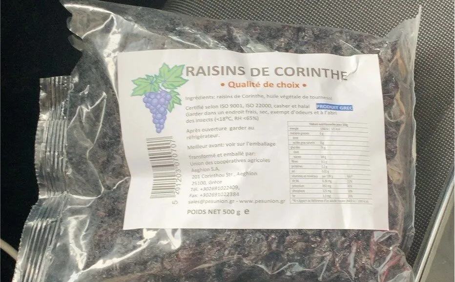 Raisins de corinthe