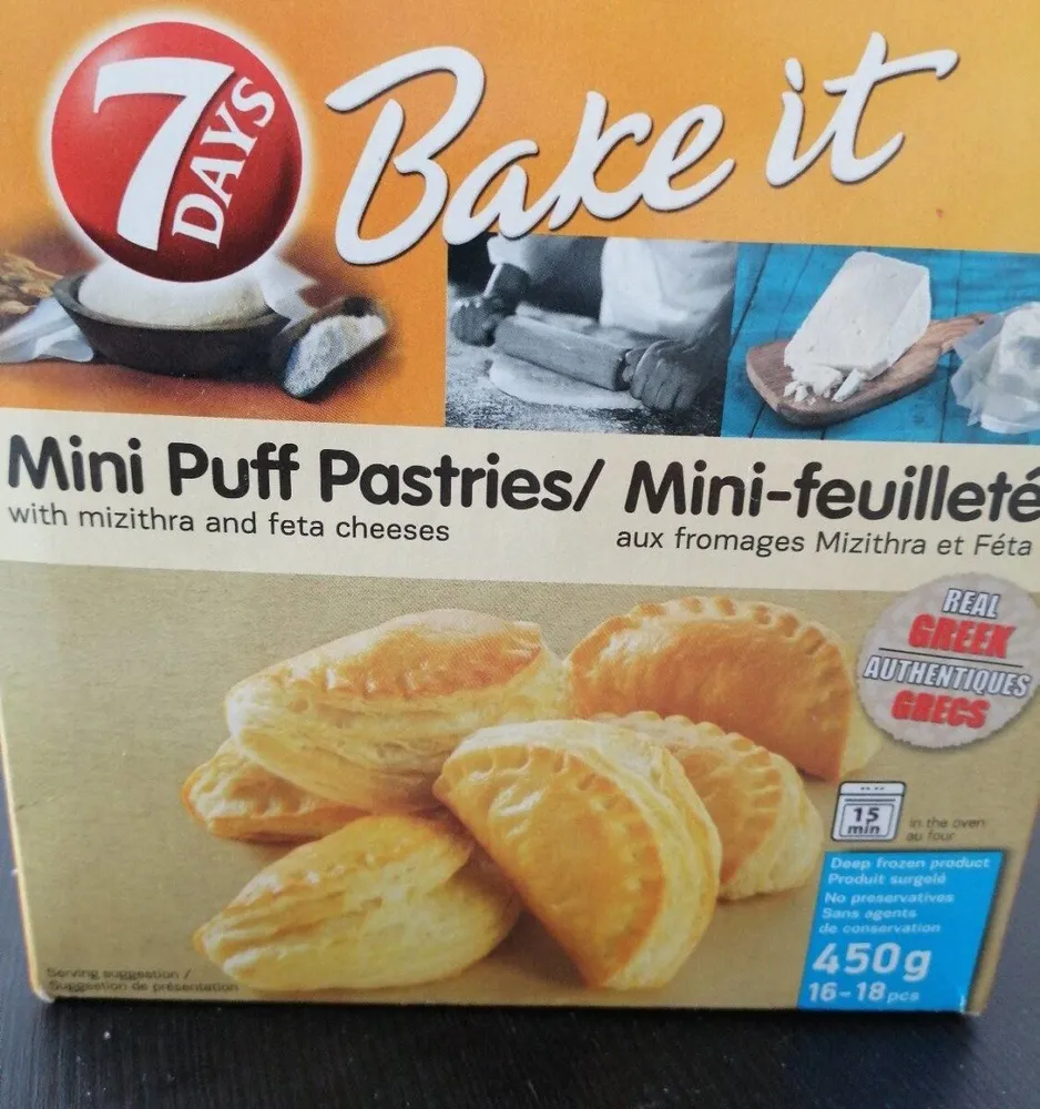 Mini feuilletés aux fromage Mizithra fêta