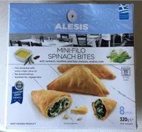 Mini filo spinach bites