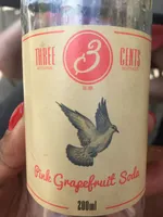 Pink grapefruit soda