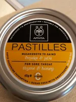 Pastilles for sore throat