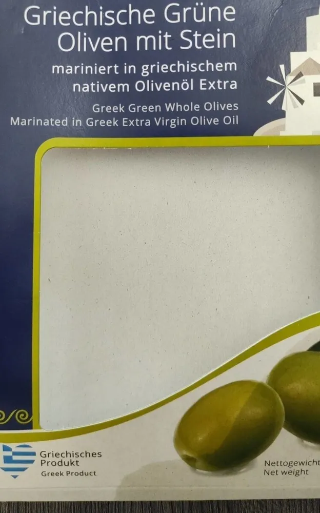 Griechische Grüne Oliven mit Stein