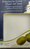 Griechische Grüne Oliven mit Stein