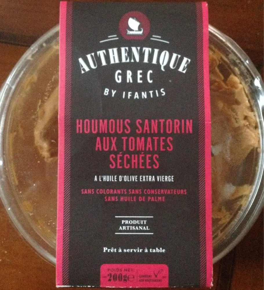 Houmous Santorin aux tomates séchées
