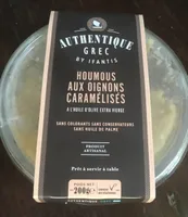 Houmous aux oignons caramelisés