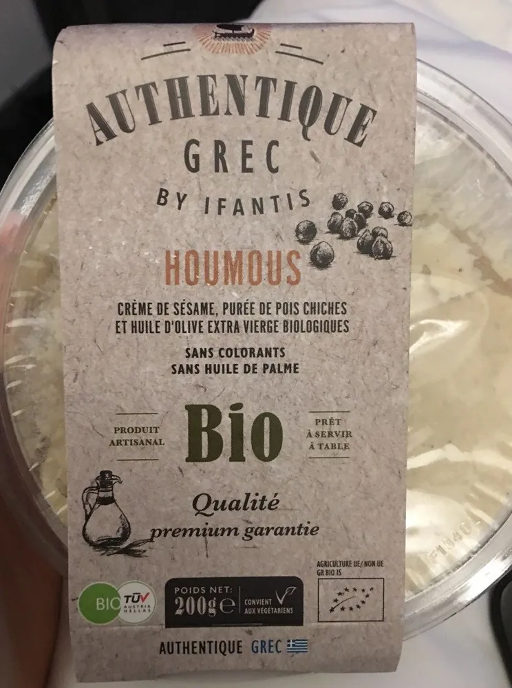 Houmous Authentique Grec