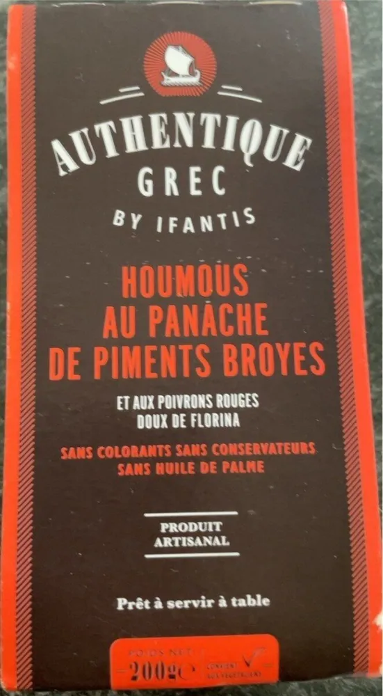 Houmous au panache de piments broyes