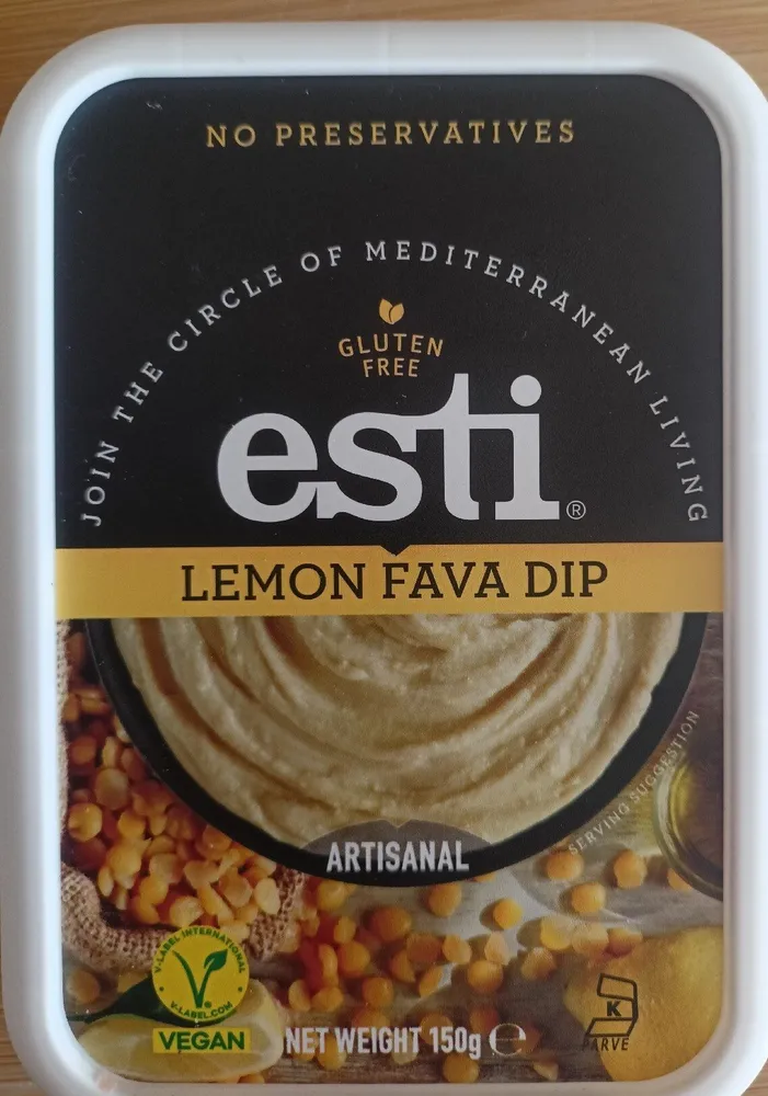 Lemon fava dip