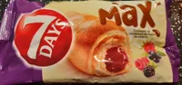 Croissant with forest fruits filling