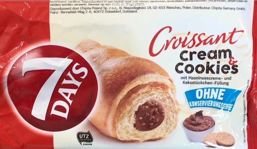 Croissant cream & cookies