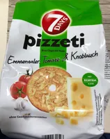 Pizzeti, Emmentaler, Tomate, Knoblauch