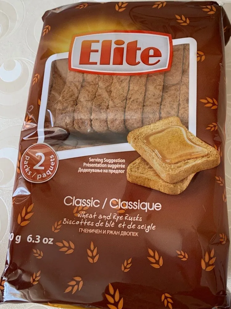 Classic wheat and rye rusks