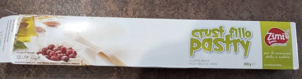 Crust fillo pastry