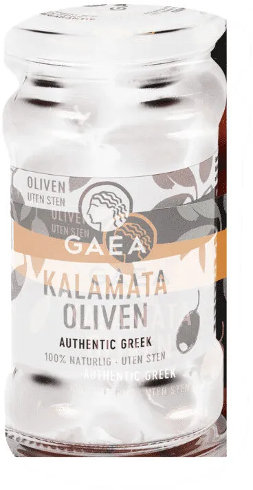 Gaea Oliven Kalamatai uten Stein 290g