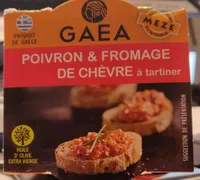 Poivron et fromage de chèvre à tartiner