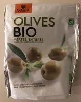 Olives bio vertes entières