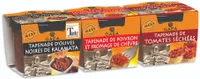 Triplette de 3 Pâtes à Tartiner : Poivrons & fromage de chèvre / Kalamata / Tomates séchées