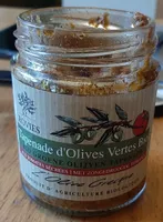 Tapenade d'olives vertes bio