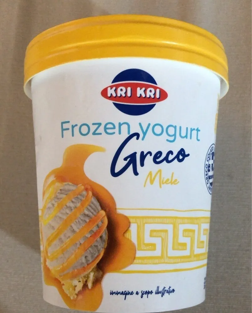 Frozen yogurt greco miele