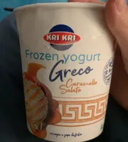 Frozen yogurt caramello salato
