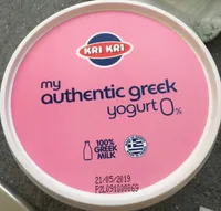 My authentic greek yogurt 0%