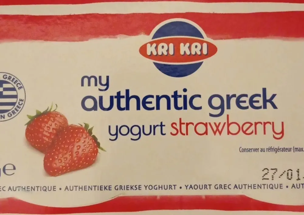 Greek yoghurt aardbei
