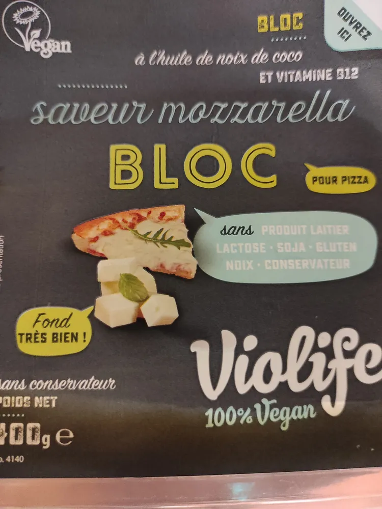 Just Like Mozzarella Cheese Alternative For Pizza Block