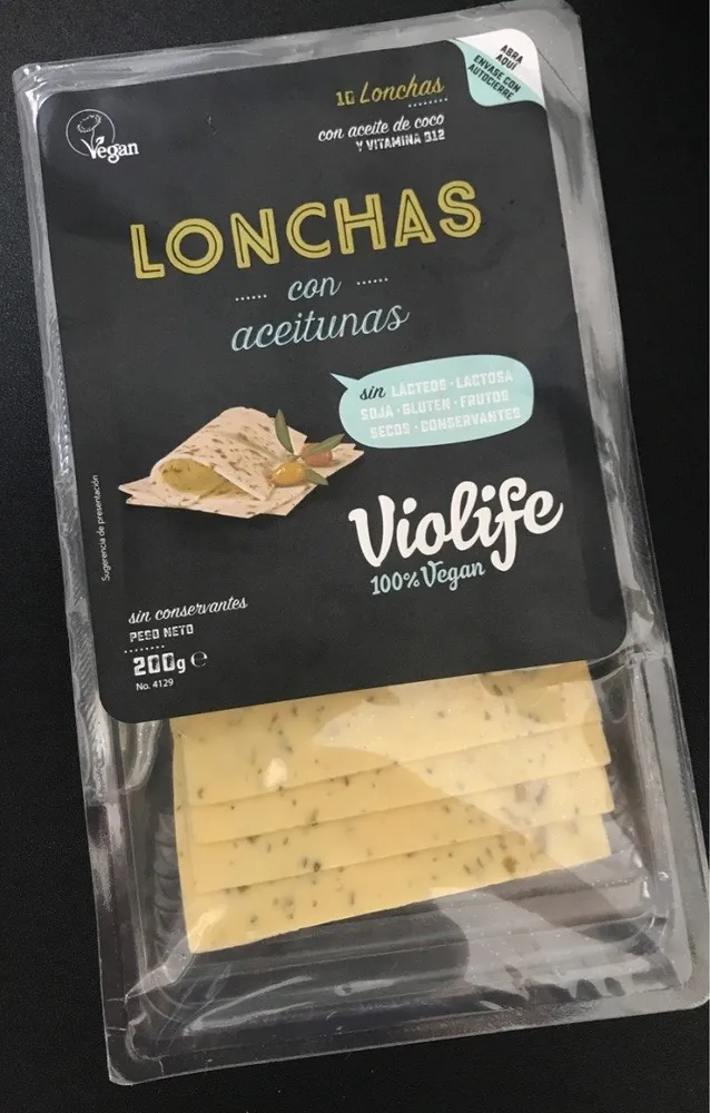Lonchas con aceitunas