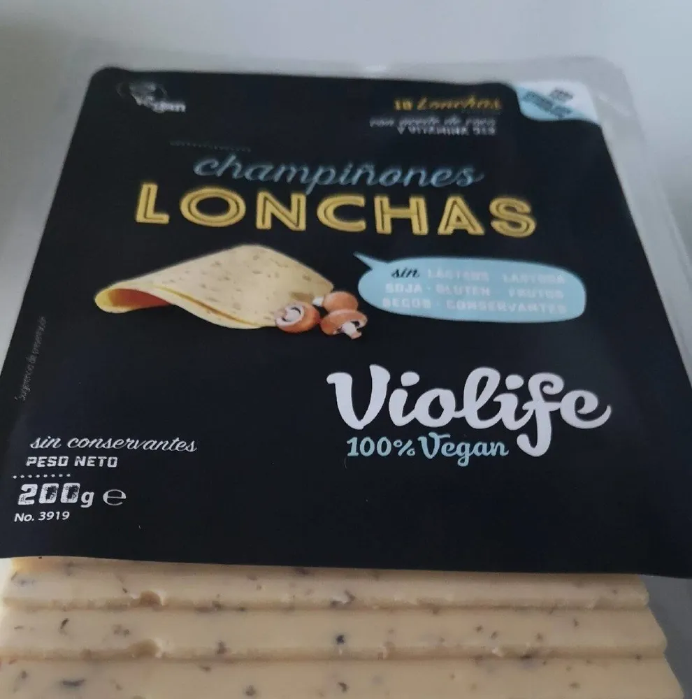 Champiñones lonchas