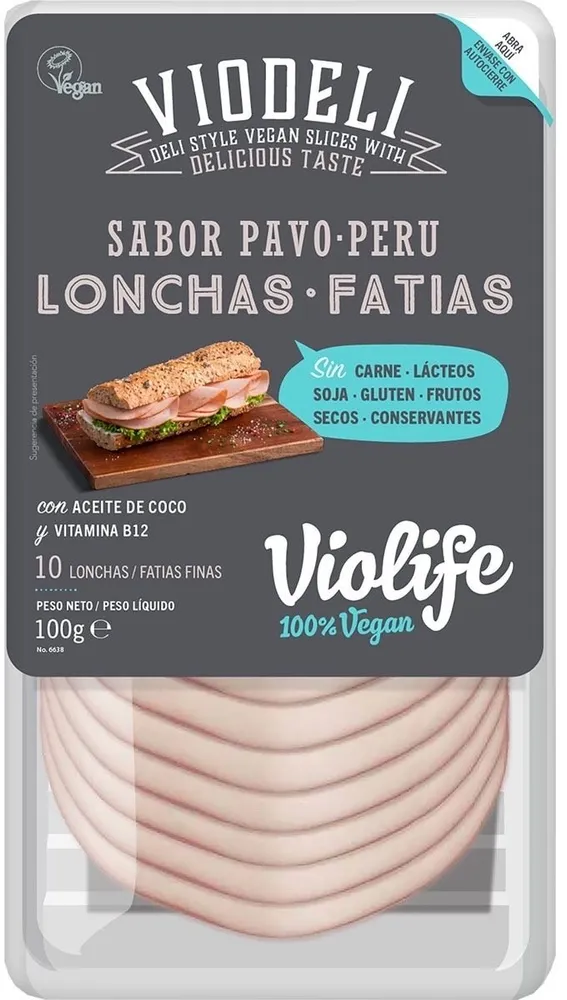 Sabor Pavo Lonchas Vegan