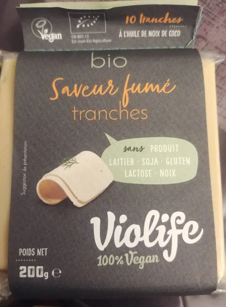 Tranche saveur fumé fromage vegan