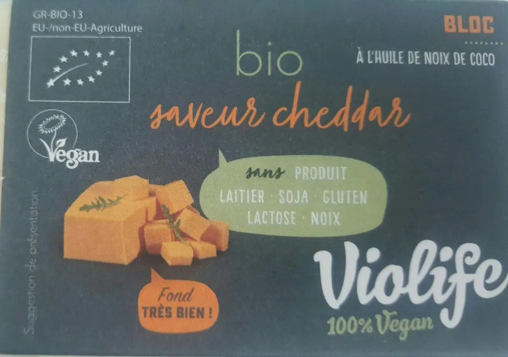 Bloc bio saveur cheddar