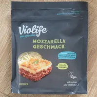 Mozzarella Geschmack gerieben