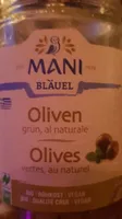 Olives vertes, au naturel