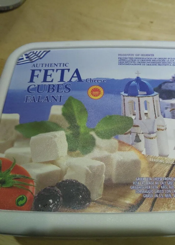 Authentic FETA cheese cubes falani