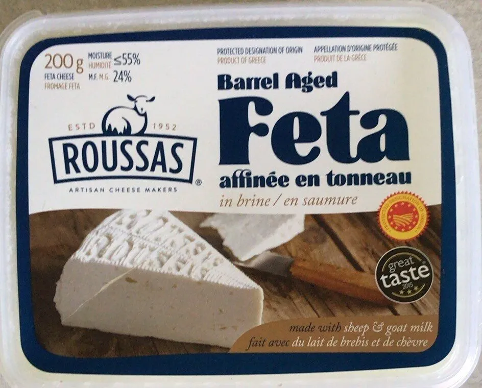 Barrel aged feta