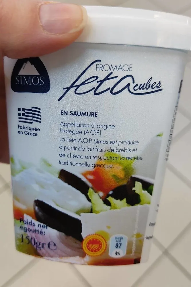 Queso Feta cubos