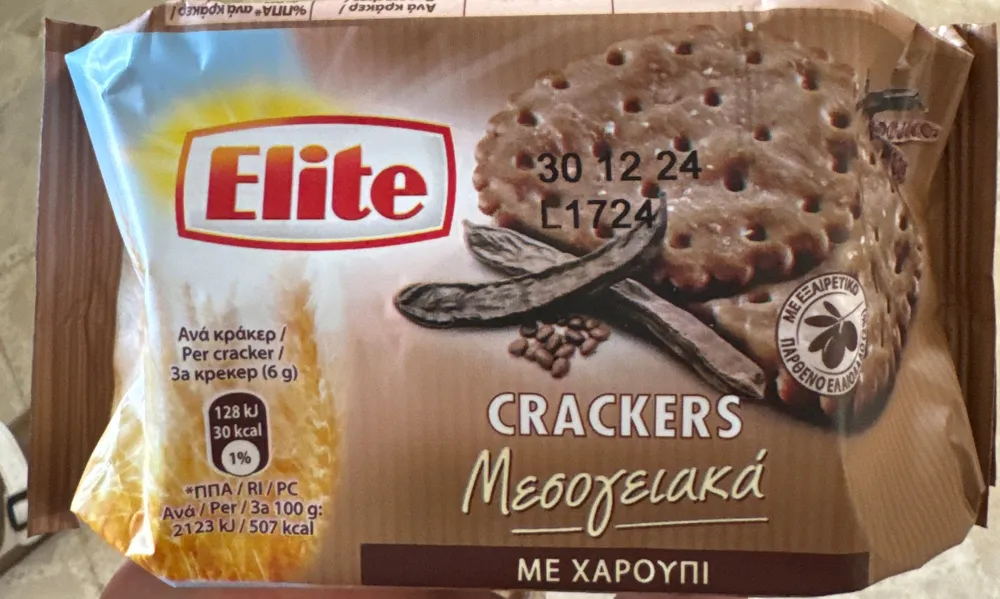 Crackers Μεσογειακά με χαρούπι