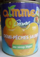 Demi-Pêches Jaunes au sirop léger