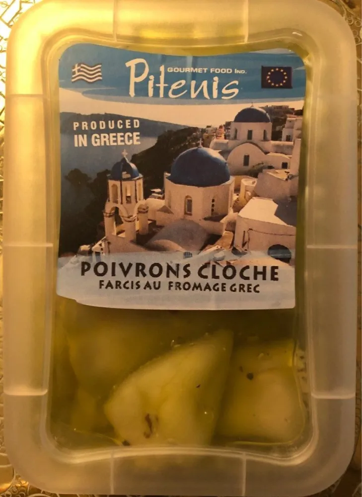 Poivrons cloche farcis au fromage grec