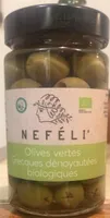 Olives vertes grecques dénoyautées biologiques