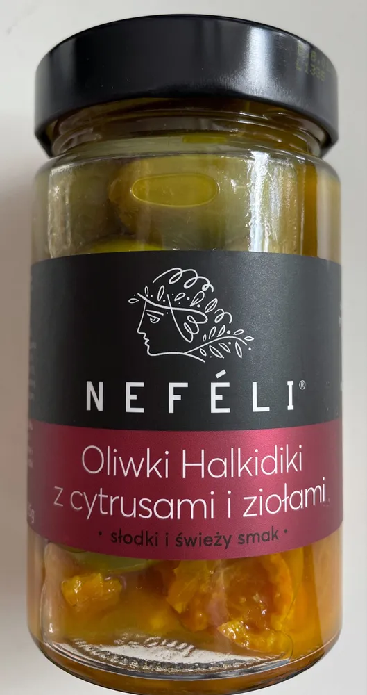 Oliwki Halkidiki z cytrusami i ziołami