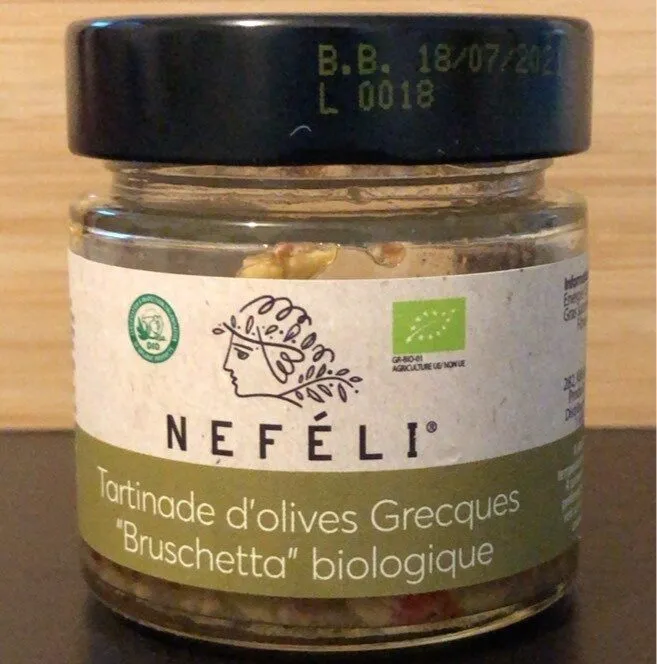 Tartinade d’olives Grecques “Bruschetta” biologique
